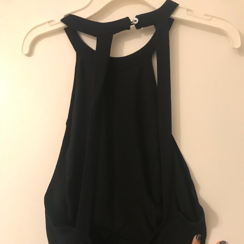 Black cutout romper